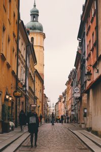 Pedestrian in Warsaw